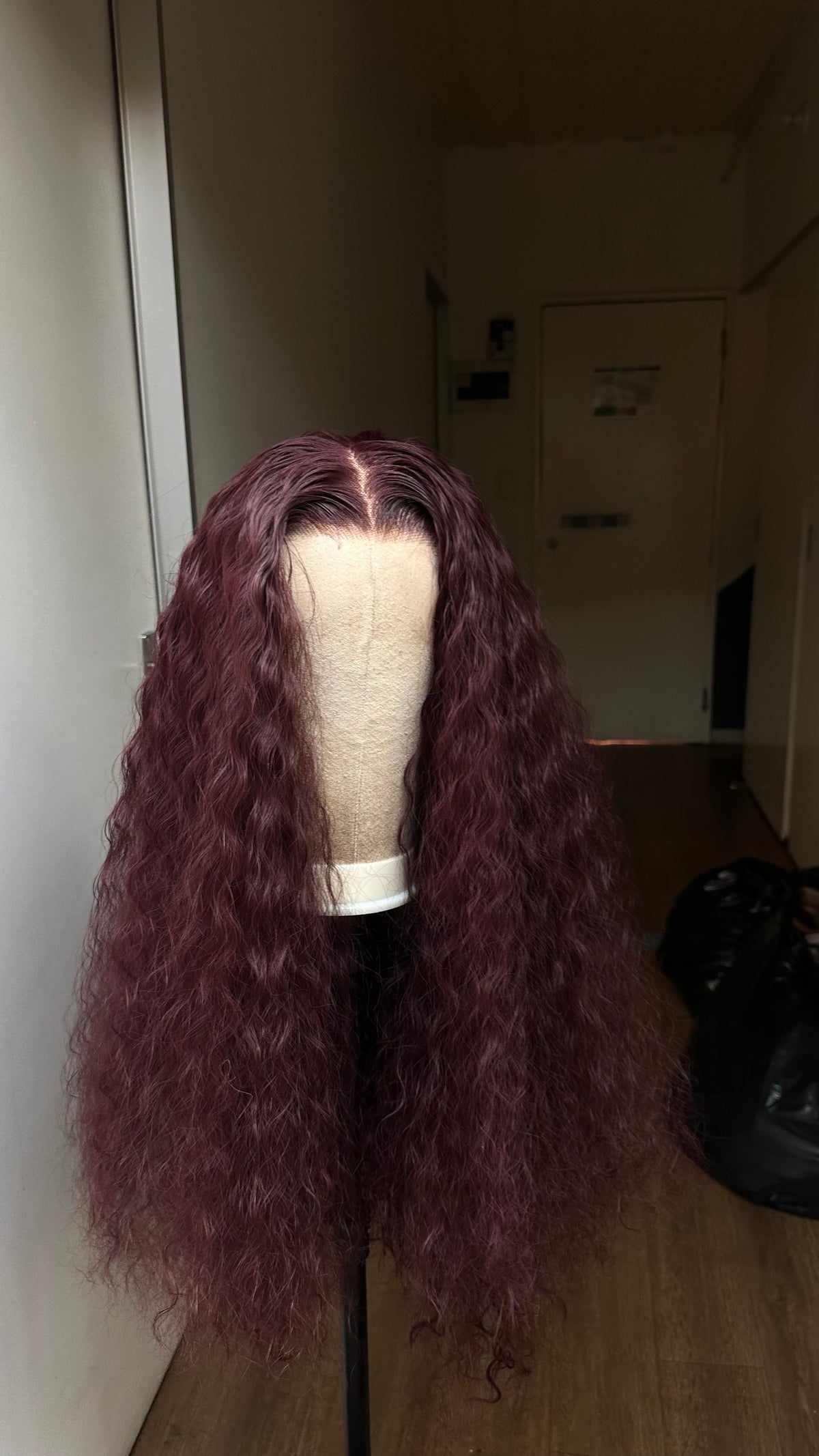 Deep Burgundy Waterwave