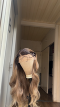Ombré dirty blonde loose curls